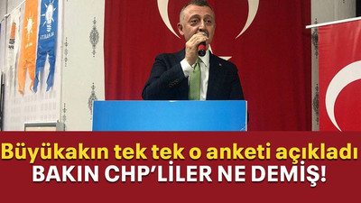 Büyükakın tek tek o anketi açıkladı Bakın CHP’liler ne demiş!